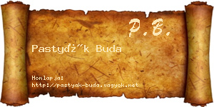 Pastyák Buda névjegykártya